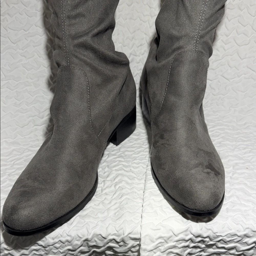 Charles By Charles David Dark Gray Over the Knee Boots NWOT